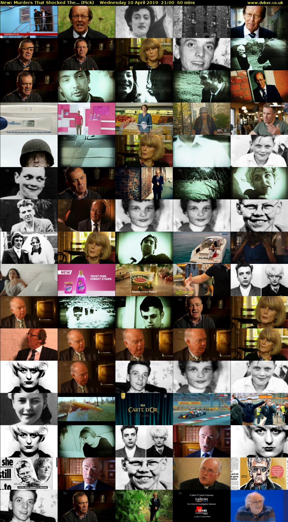 Murders That Shocked The... (Pick) Wednesday 10 April 2019 21:00 - 22:00
