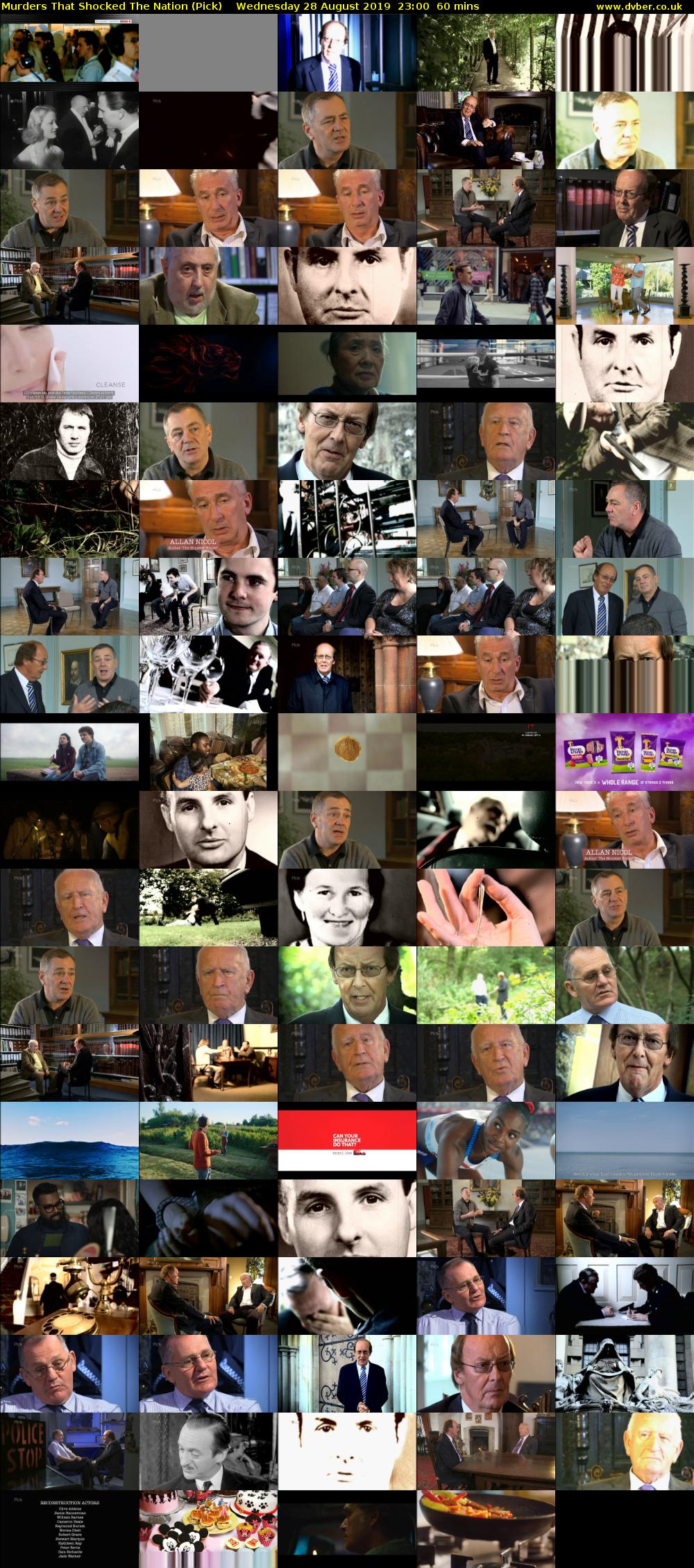 Murders That Shocked The Nation (Pick) Wednesday 28 August 2019 23:00 - 00:00