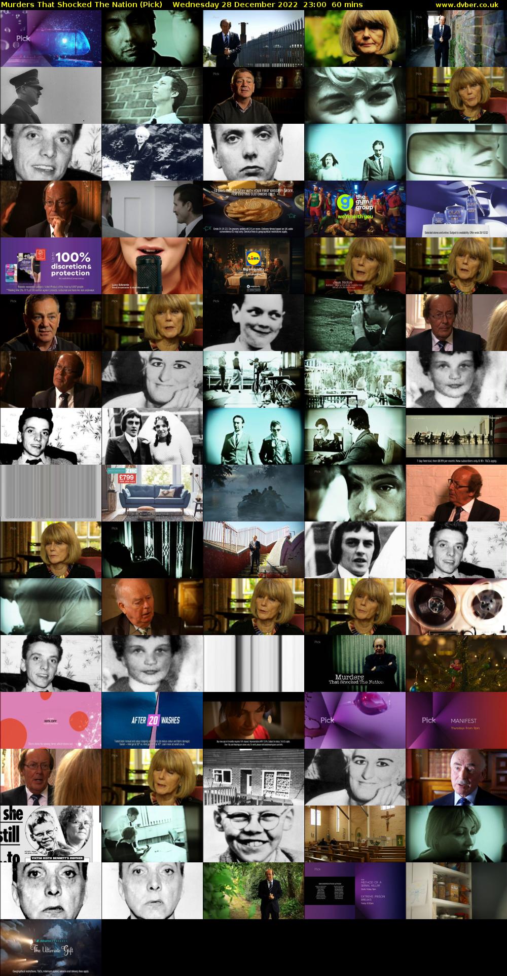 Murders That Shocked The Nation (Pick) Wednesday 28 December 2022 23:00 - 00:00