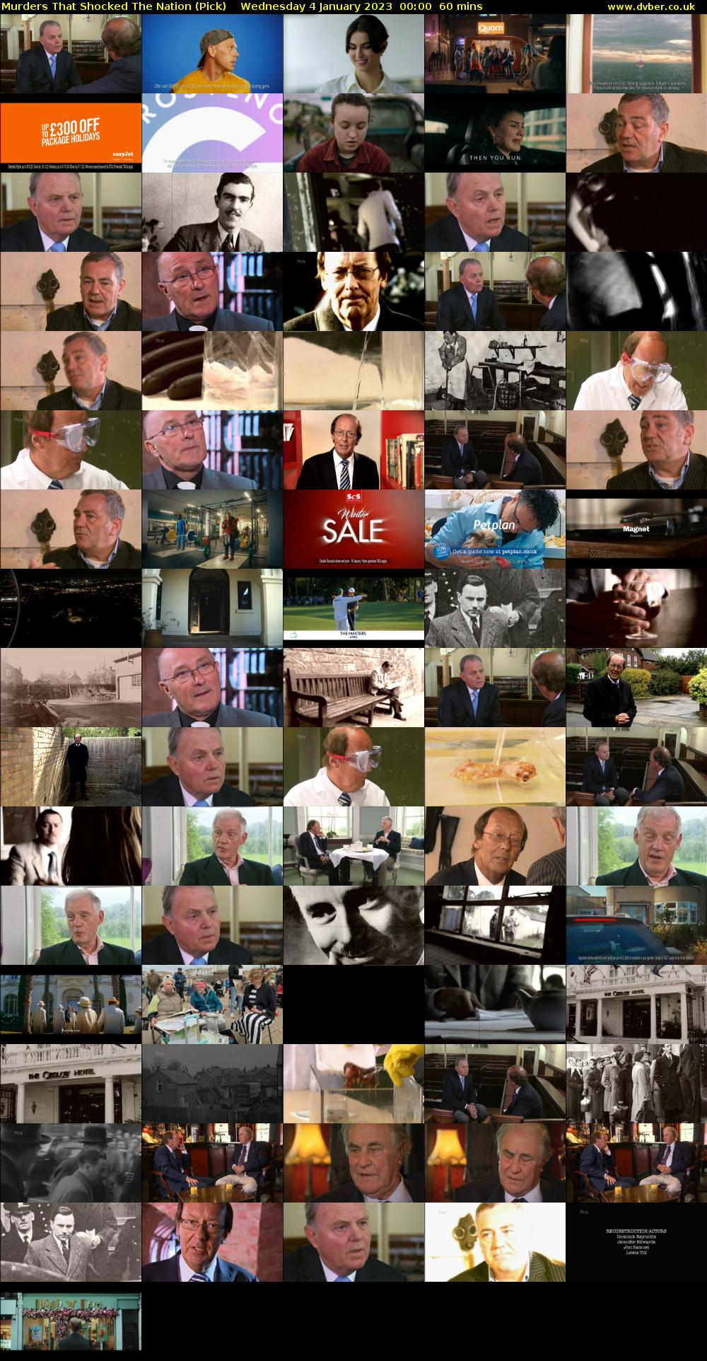 Murders That Shocked The Nation (Pick) Wednesday 4 January 2023 00:00 - 01:00