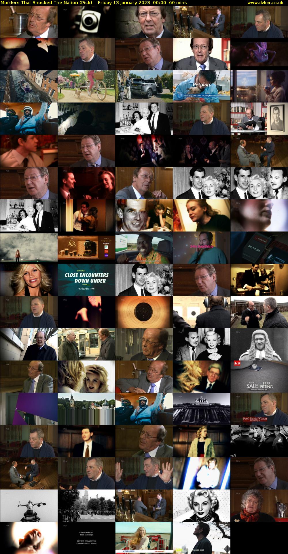 Murders That Shocked The Nation (Pick) Friday 13 January 2023 00:00 - 01:00