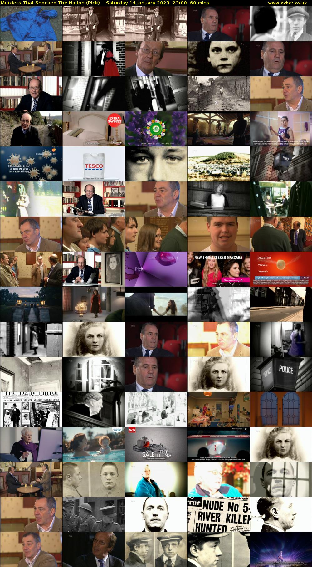 Murders That Shocked The Nation (Pick) Saturday 14 January 2023 23:00 - 00:00