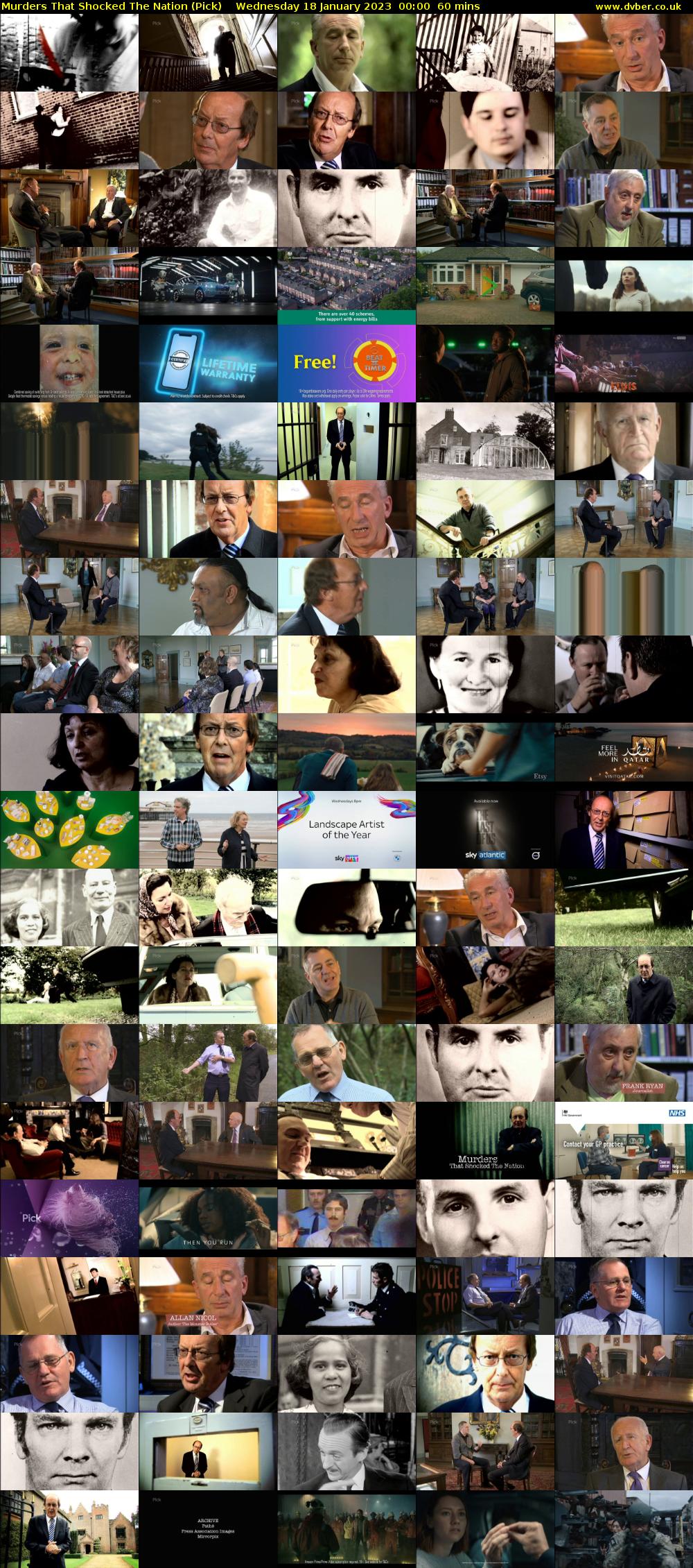 Murders That Shocked The Nation (Pick) Wednesday 18 January 2023 00:00 - 01:00