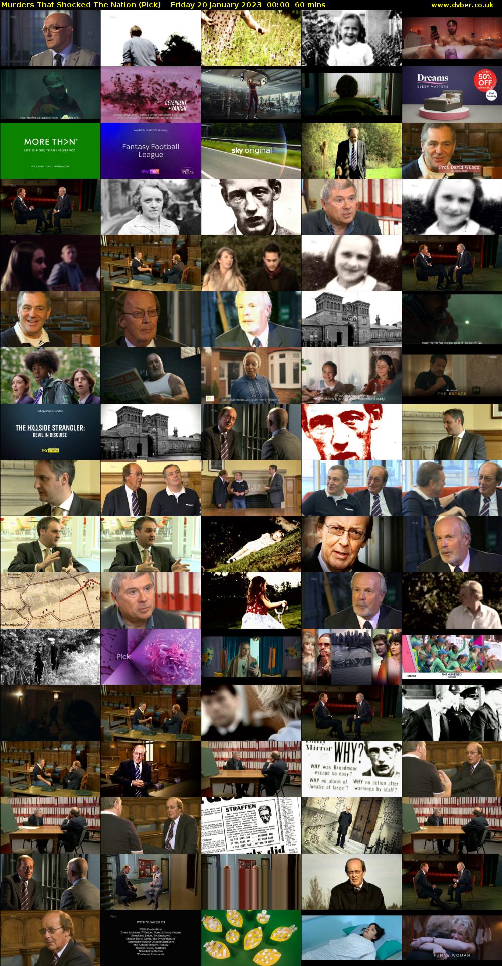 Murders That Shocked The Nation (Pick) Friday 20 January 2023 00:00 - 01:00