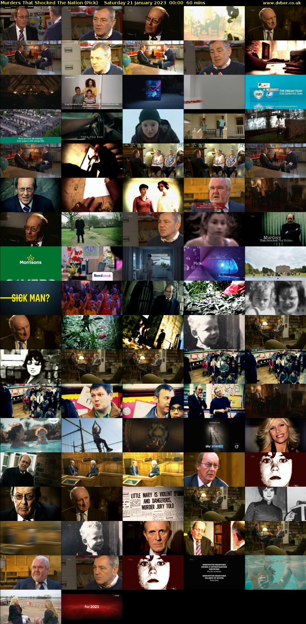 Murders That Shocked The Nation (Pick) Saturday 21 January 2023 00:00 - 01:00