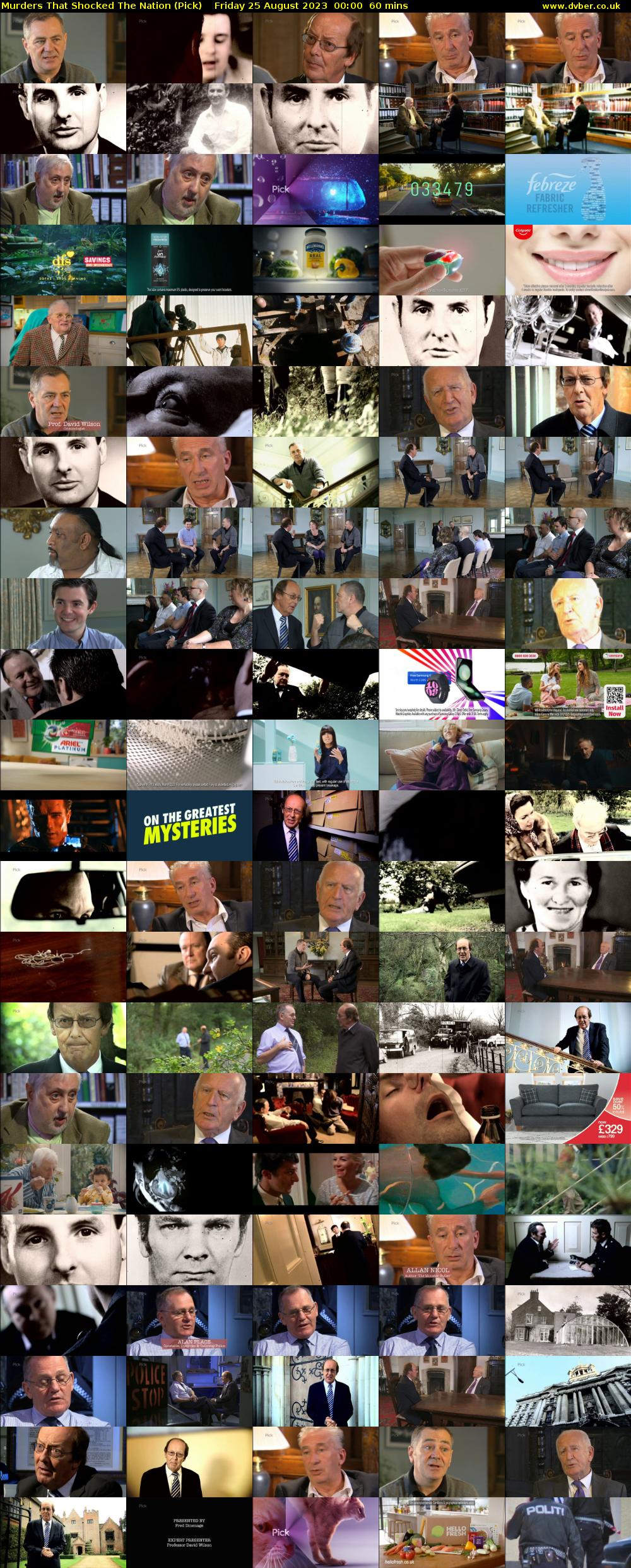 Murders That Shocked The Nation (Pick) Friday 25 August 2023 00:00 - 01:00