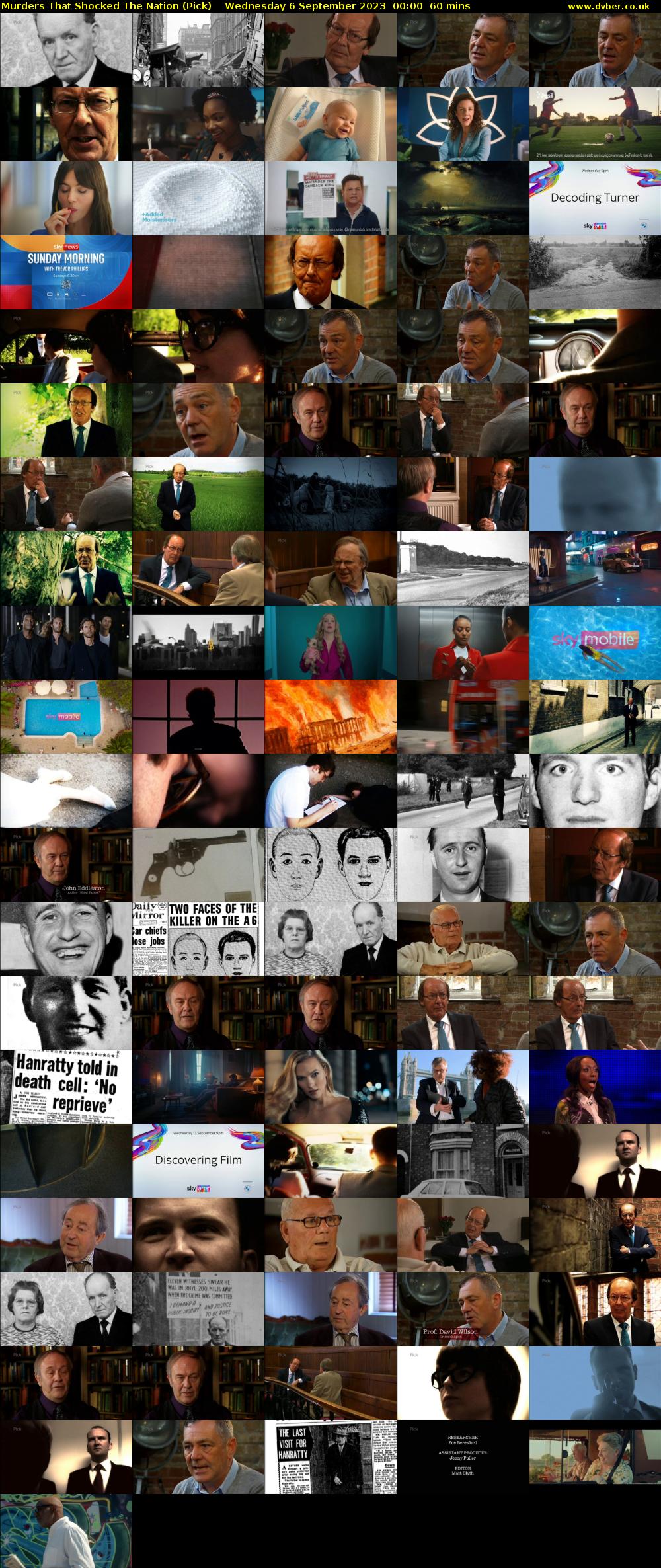 Murders That Shocked The Nation (Pick) Wednesday 6 September 2023 00:00 - 01:00