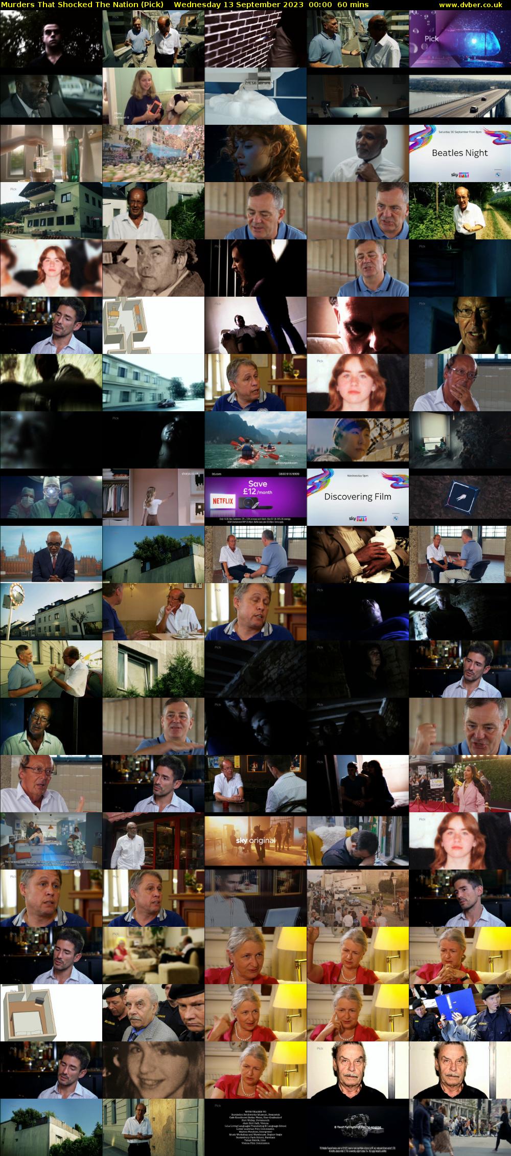 Murders That Shocked The Nation (Pick) Wednesday 13 September 2023 00:00 - 01:00