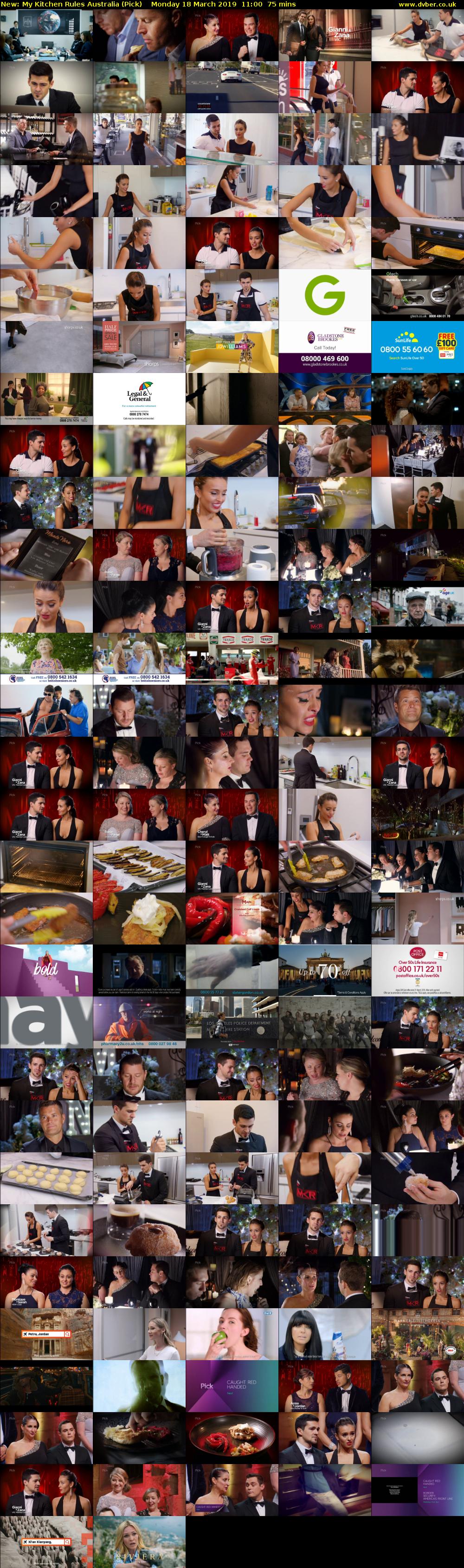 My Kitchen Rules Australia (Pick) Monday 18 March 2019 11:00 - 12:15