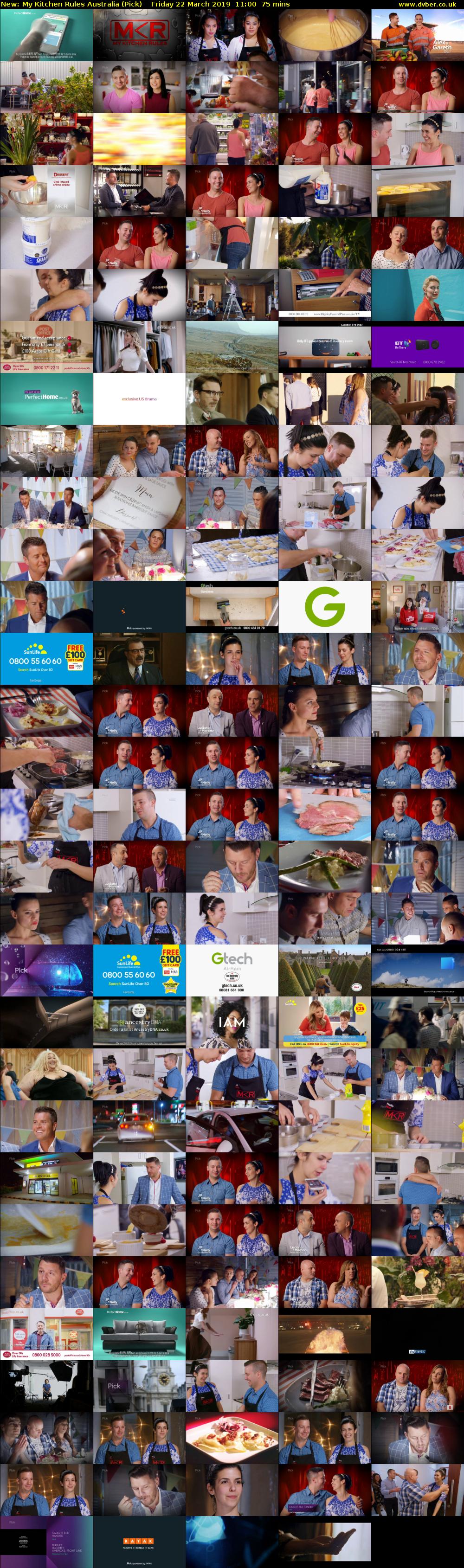 My Kitchen Rules Australia (Pick) Friday 22 March 2019 11:00 - 12:15