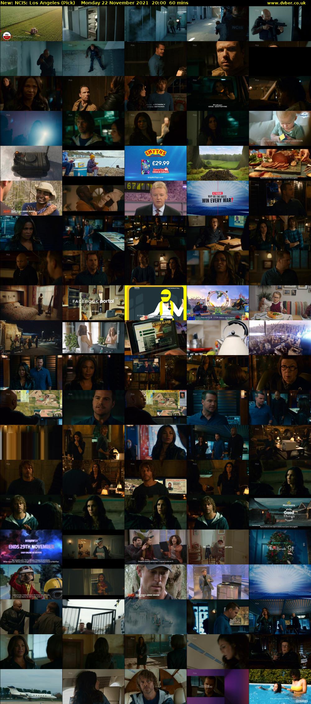 NCIS: Los Angeles (Pick) Monday 22 November 2021 20:00 - 21:00