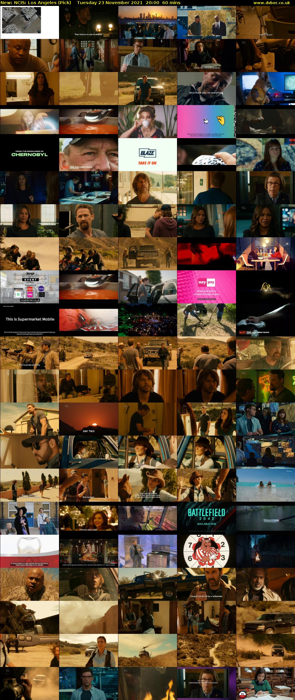 NCIS: Los Angeles (Pick) Tuesday 23 November 2021 20:00 - 21:00