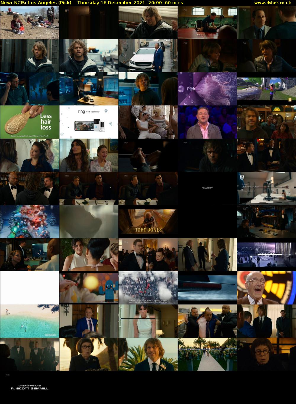 NCIS: Los Angeles (Pick) Thursday 16 December 2021 20:00 - 21:00