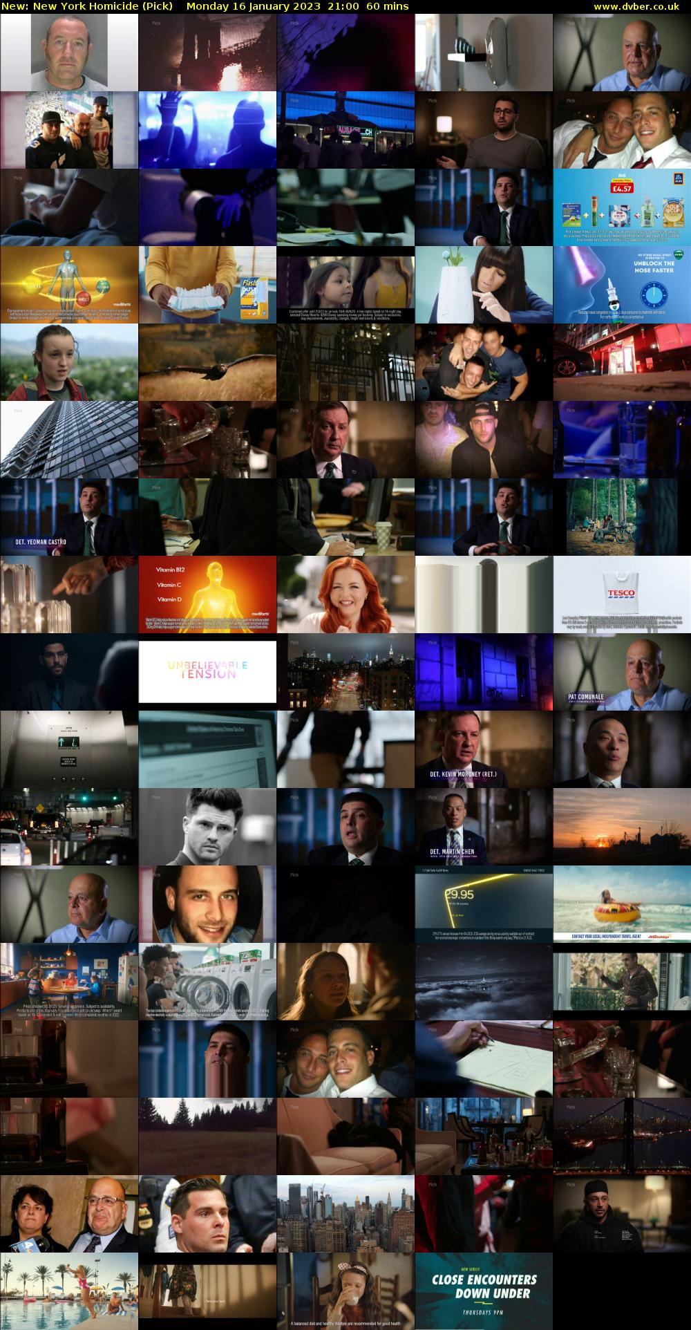 New York Homicide (Pick) Monday 16 January 2023 21:00 - 22:00