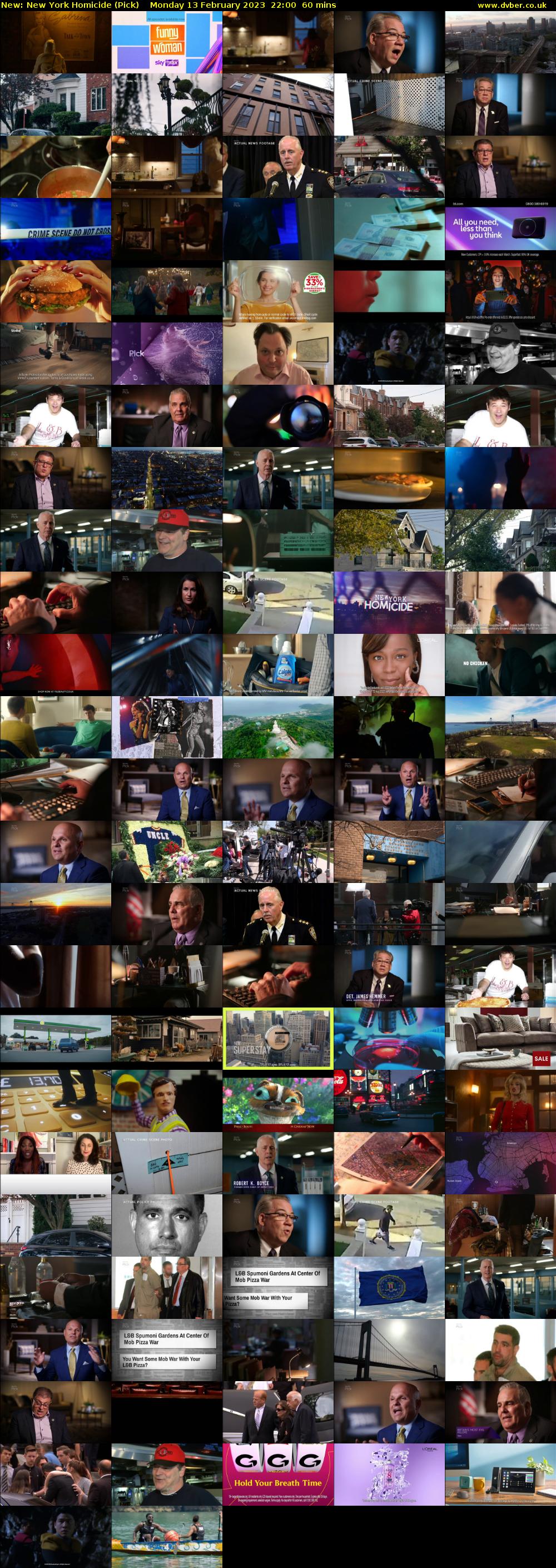 New York Homicide (Pick) Monday 13 February 2023 22:00 - 23:00