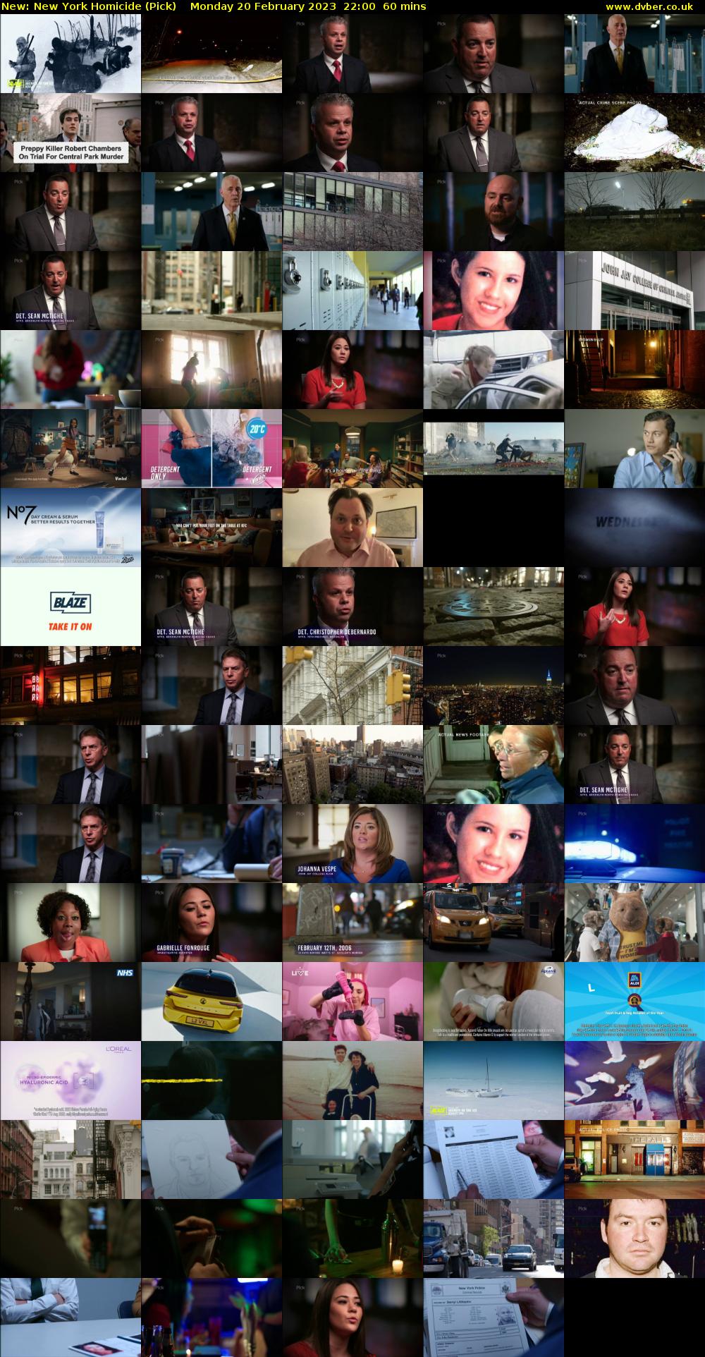 New York Homicide (Pick) Monday 20 February 2023 22:00 - 23:00
