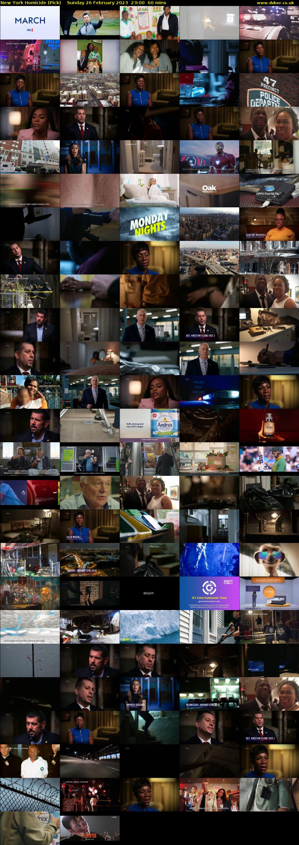 New York Homicide (Pick) Sunday 26 February 2023 23:00 - 00:00
