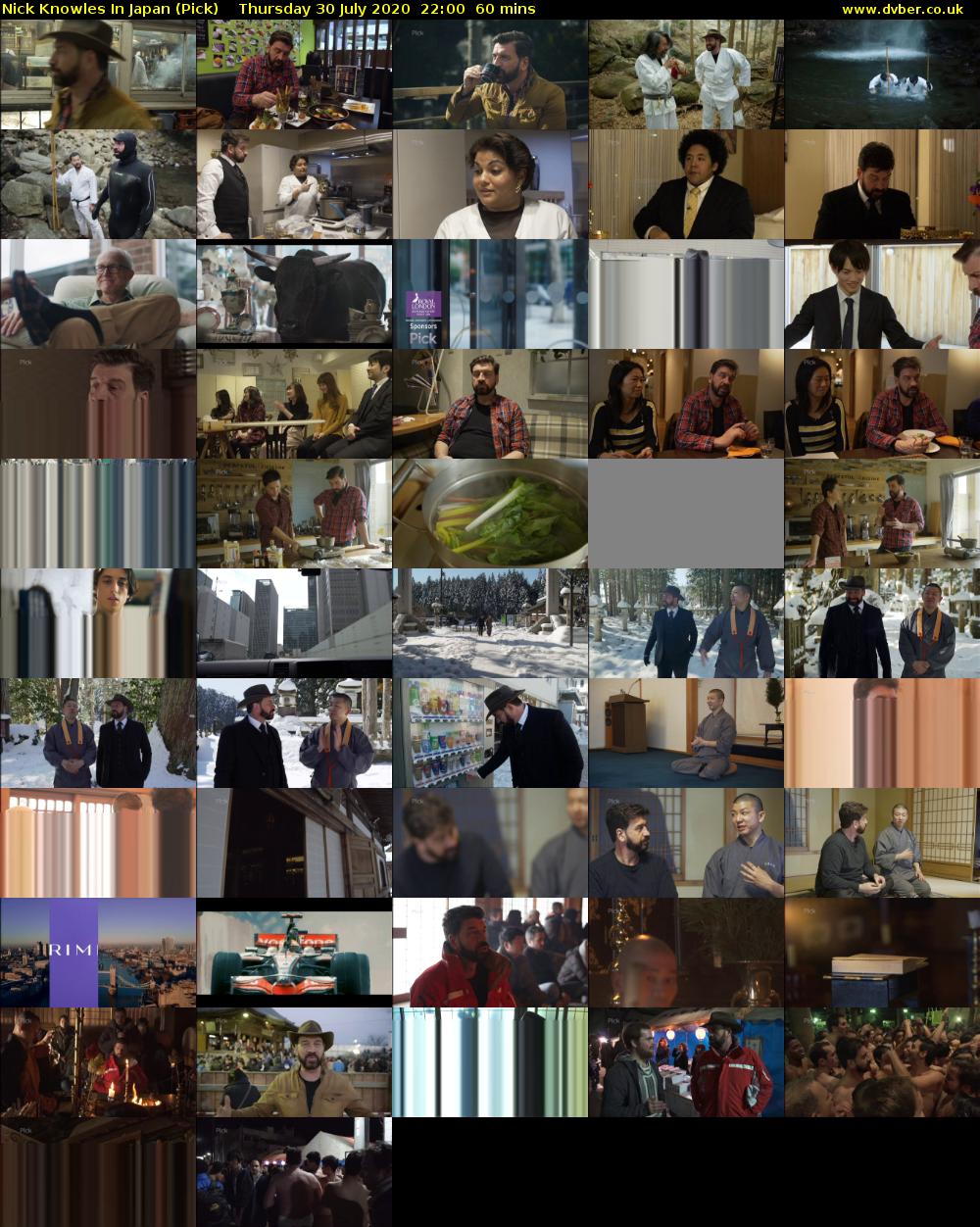 Nick Knowles In Japan (Pick) Thursday 30 July 2020 22:00 - 23:00