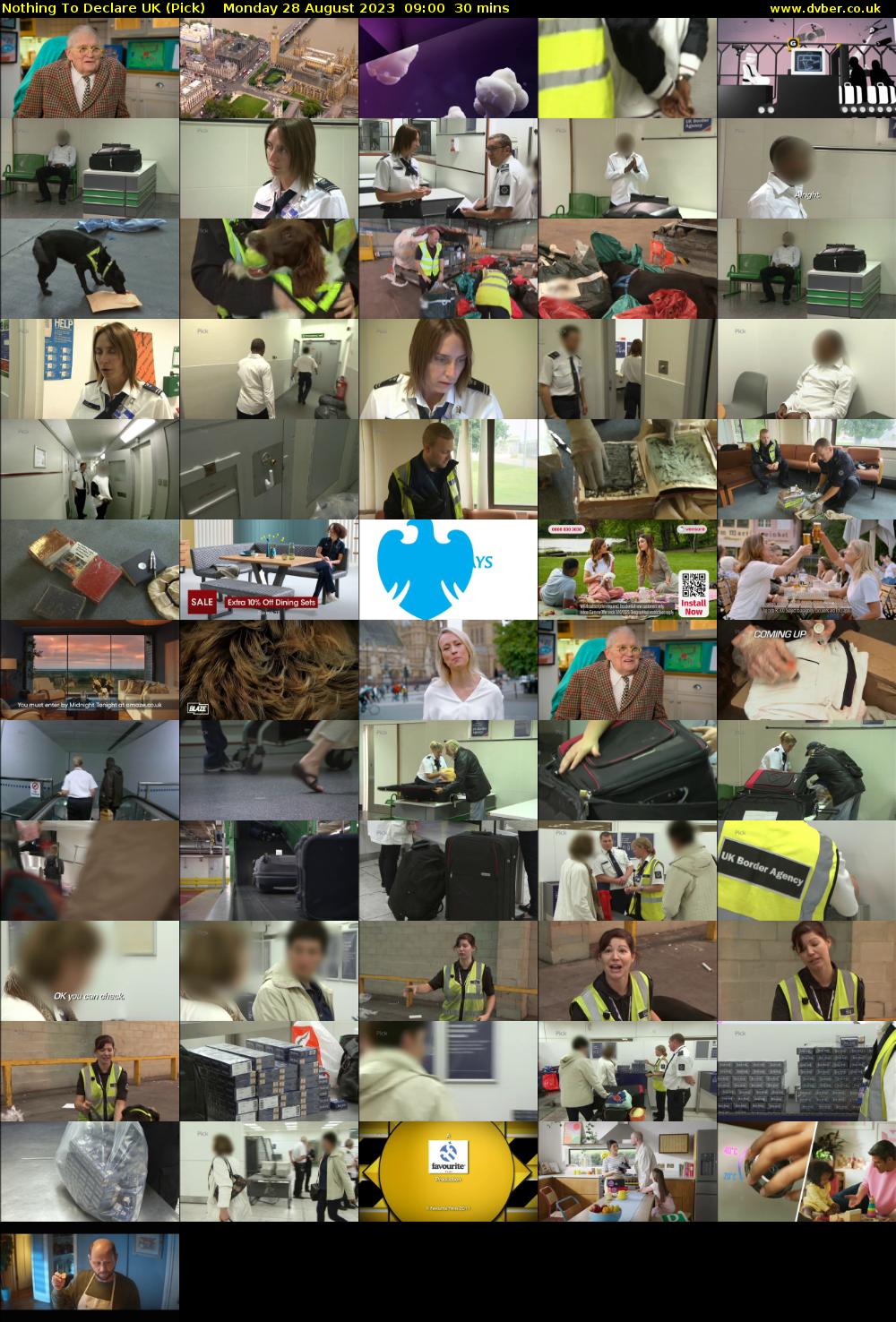 Nothing To Declare UK (Pick) Monday 28 August 2023 09:00 - 09:30