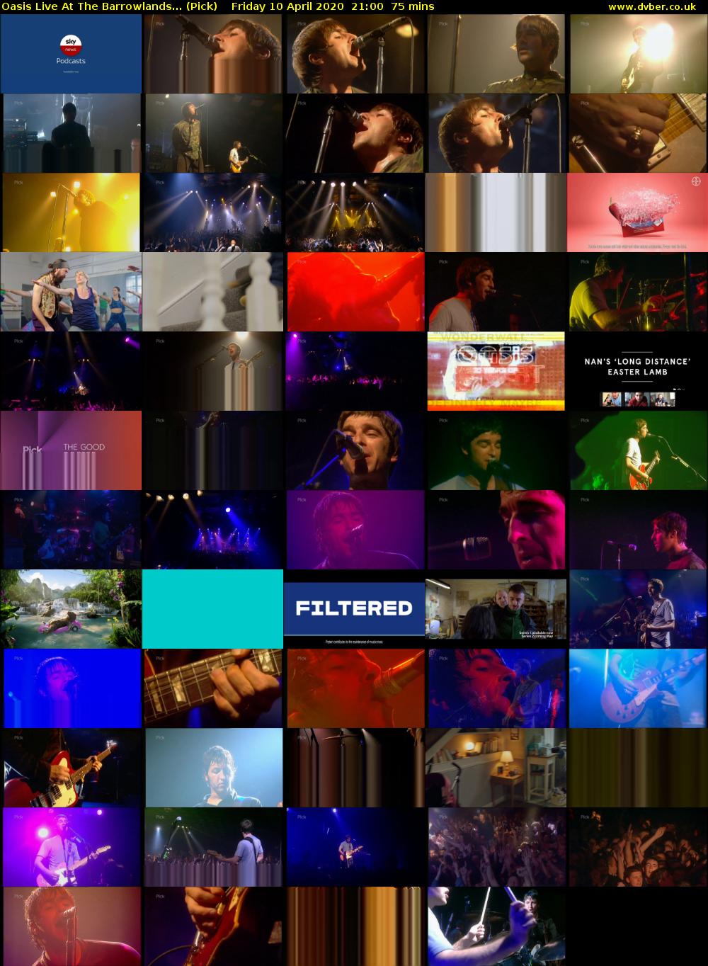 Oasis Live At The Barrowlands... (Pick) Friday 10 April 2020 21:00 - 22:15