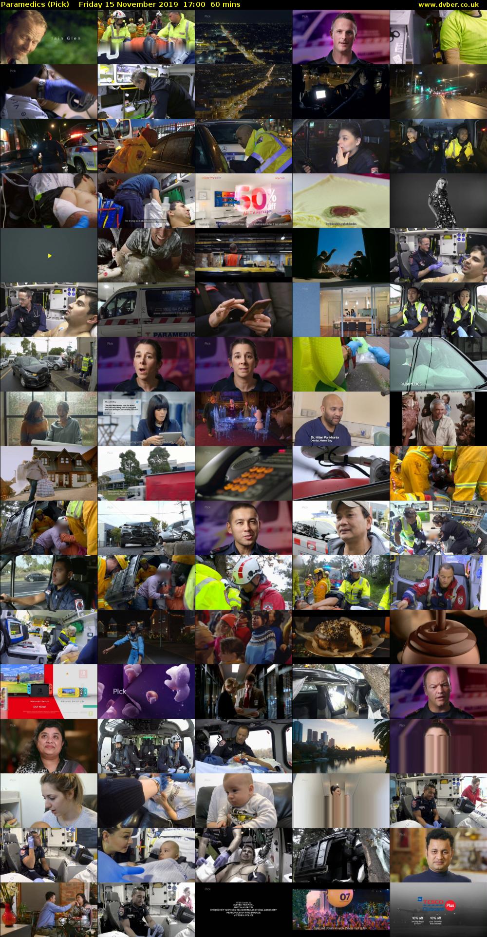 Paramedics (Pick) Friday 15 November 2019 17:00 - 18:00