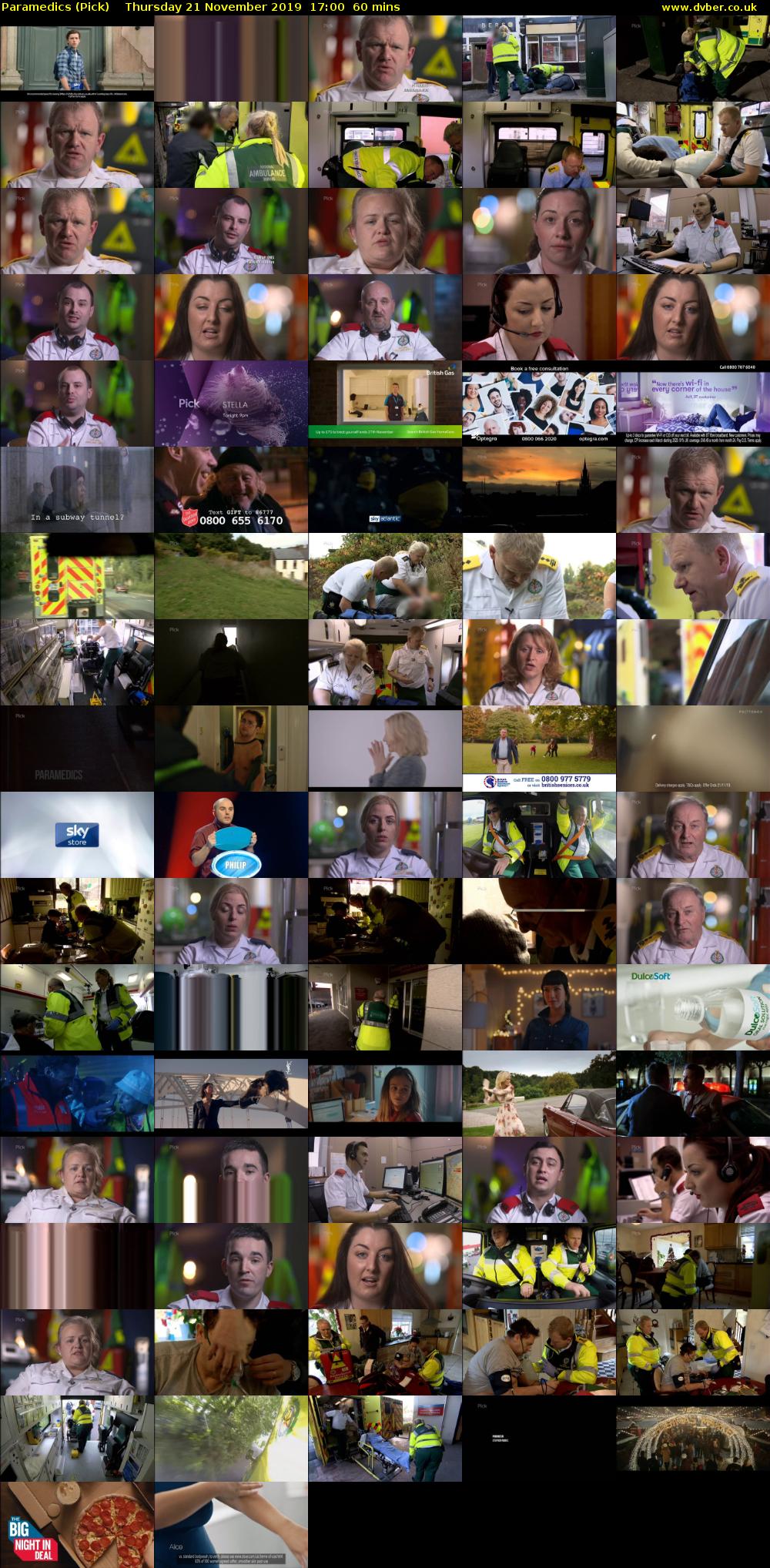 Paramedics (Pick) Thursday 21 November 2019 17:00 - 18:00