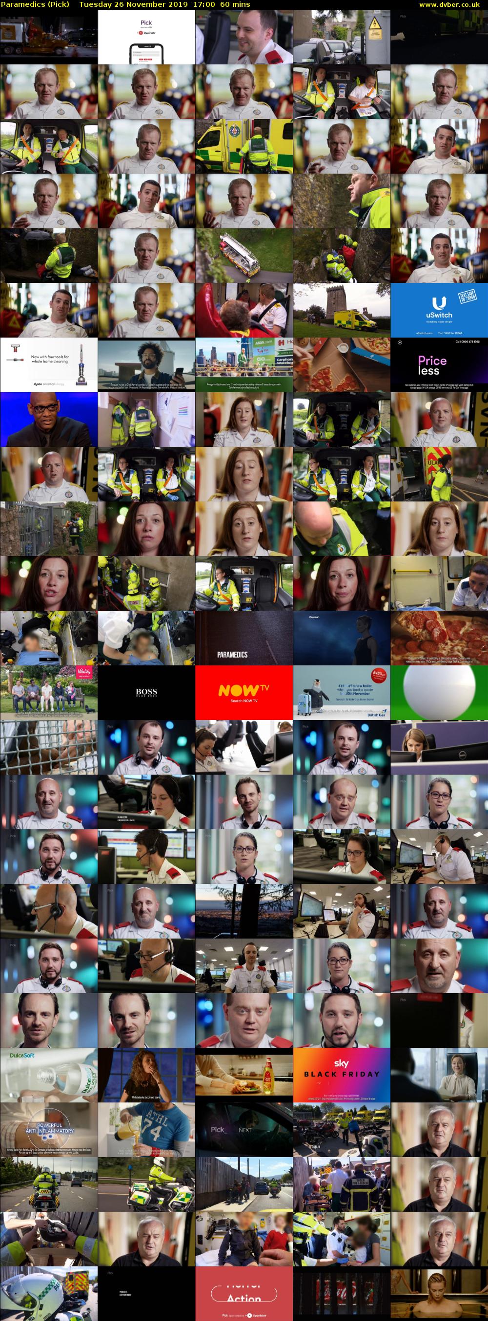 Paramedics (Pick) Tuesday 26 November 2019 17:00 - 18:00