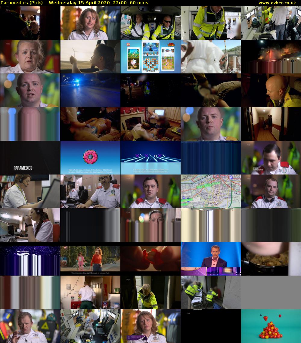 Paramedics (Pick) Wednesday 15 April 2020 22:00 - 23:00