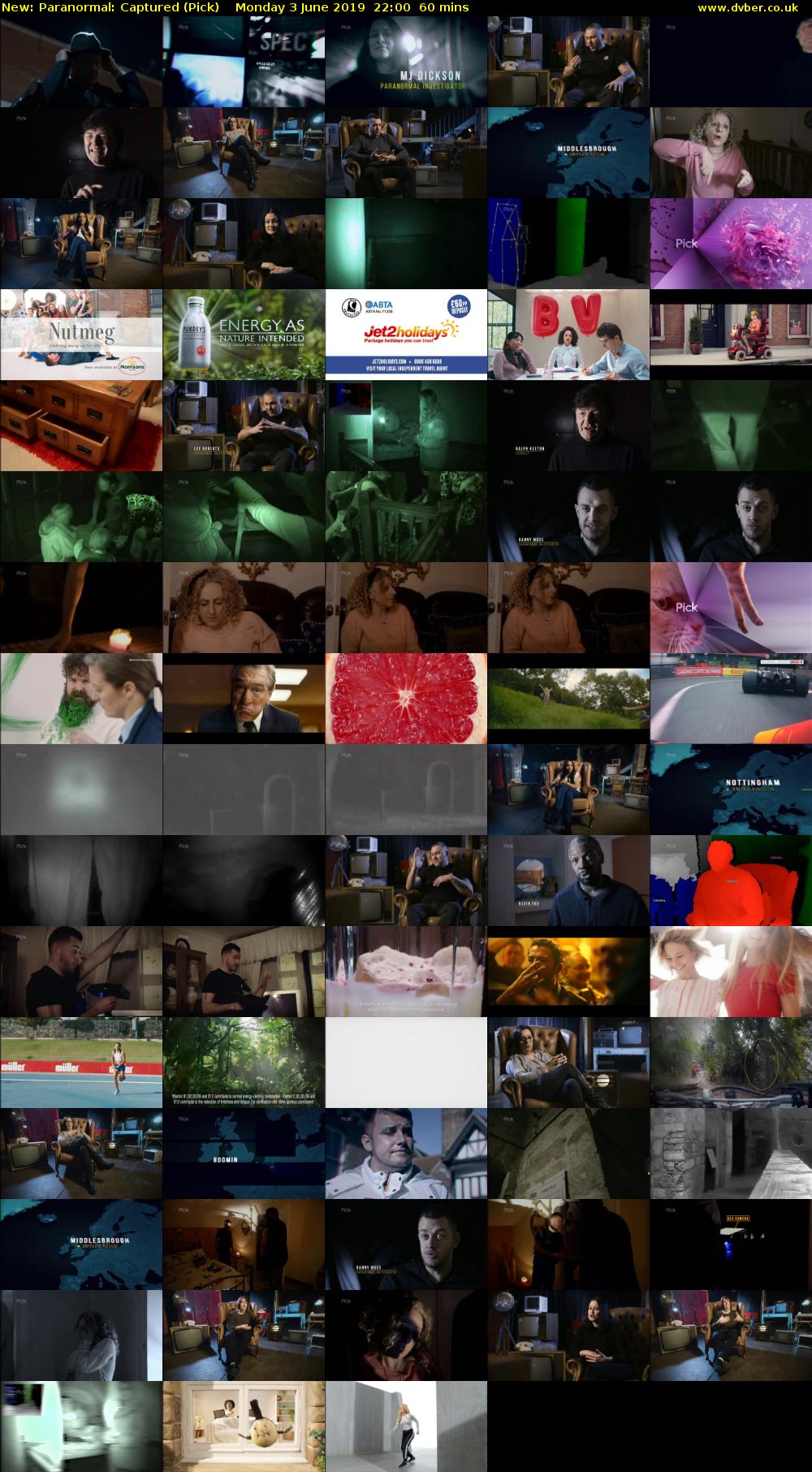 Paranormal: Captured (Pick) Monday 3 June 2019 22:00 - 23:00