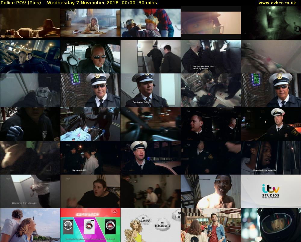 Police POV (Pick) Wednesday 7 November 2018 00:00 - 00:30