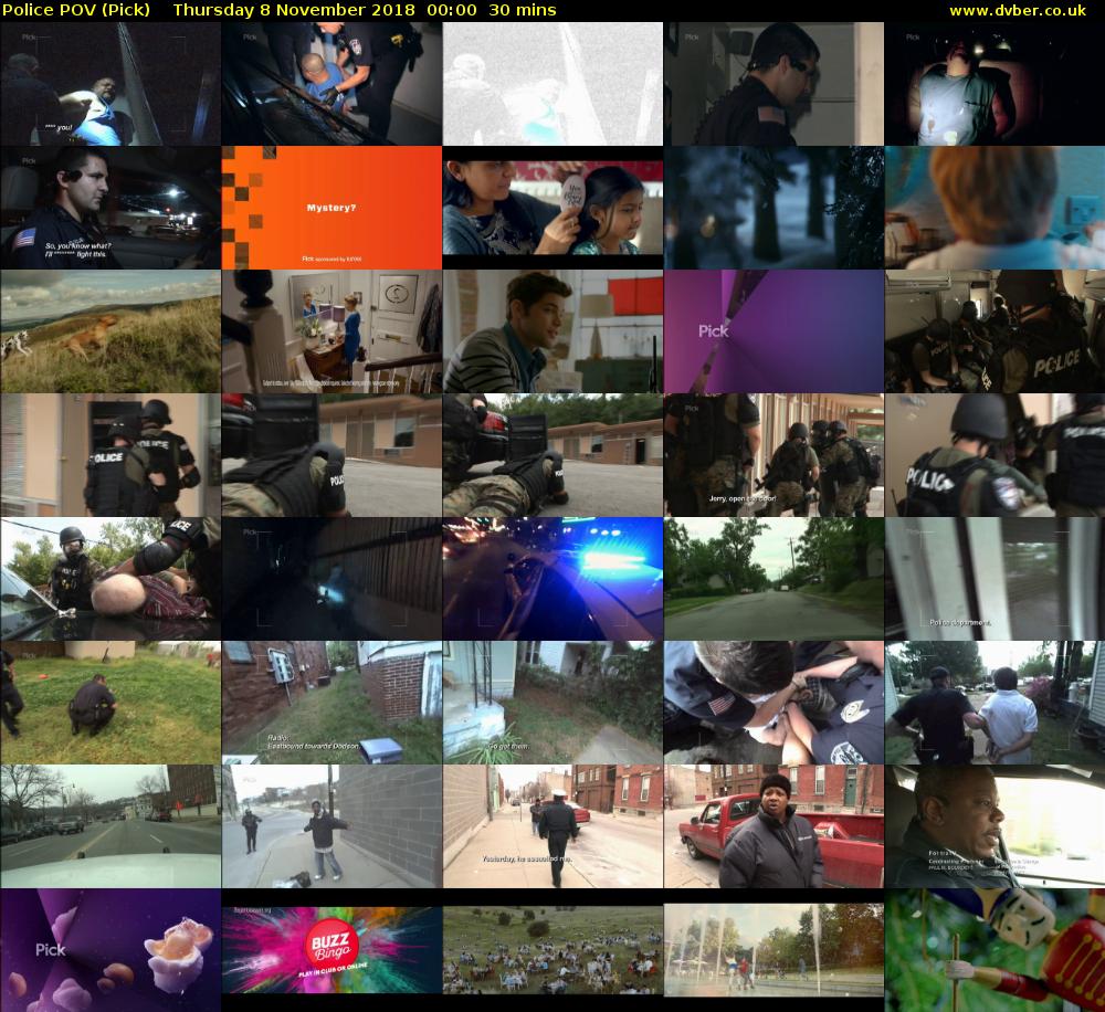 Police POV (Pick) Thursday 8 November 2018 00:00 - 00:30