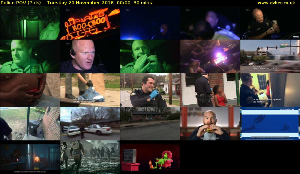 Police POV (Pick) Tuesday 20 November 2018 00:00 - 00:30