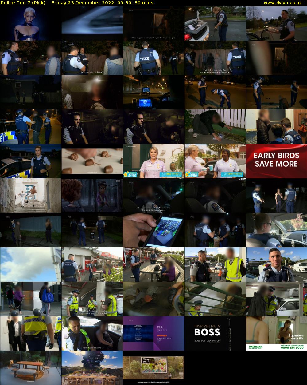 Police Ten 7 (Pick) Friday 23 December 2022 09:30 - 10:00