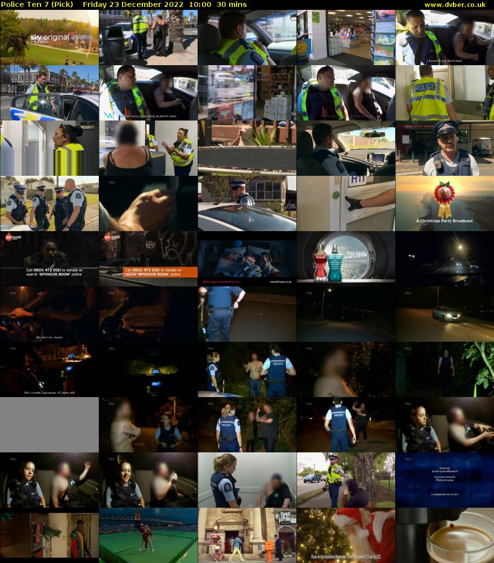 Police Ten 7 (Pick) Friday 23 December 2022 10:00 - 10:30