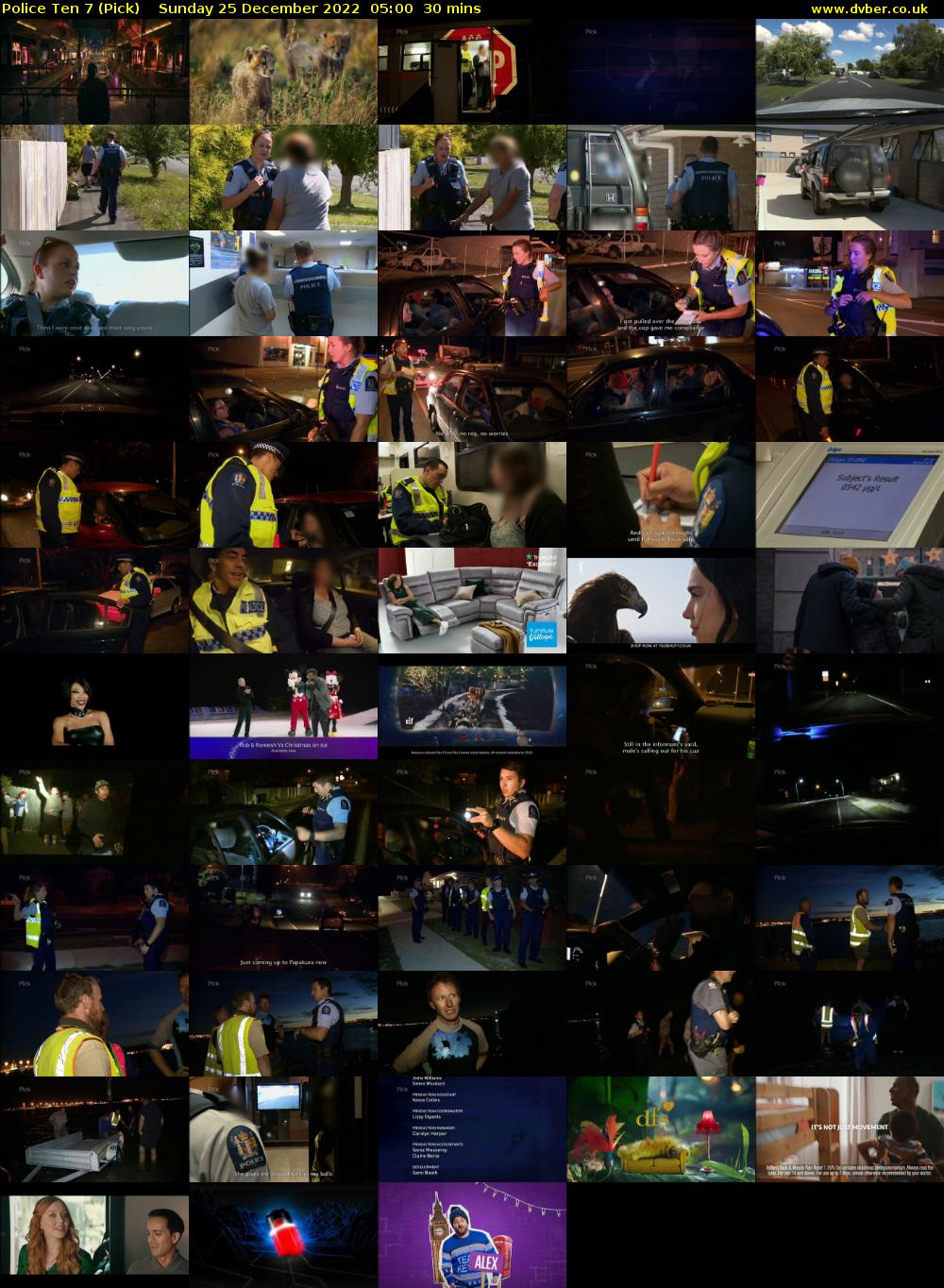Police Ten 7 (Pick) Sunday 25 December 2022 05:00 - 05:30