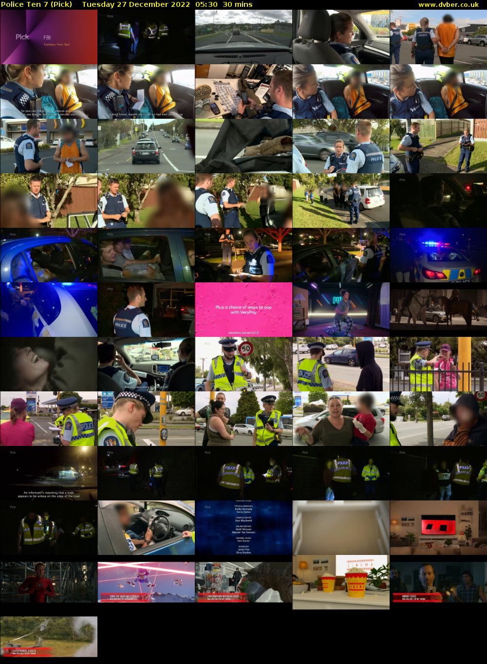 Police Ten 7 (Pick) Tuesday 27 December 2022 05:30 - 06:00