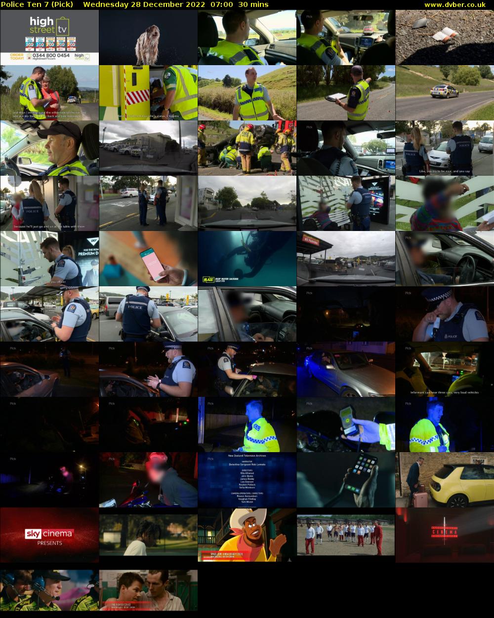 Police Ten 7 (Pick) Wednesday 28 December 2022 07:00 - 07:30