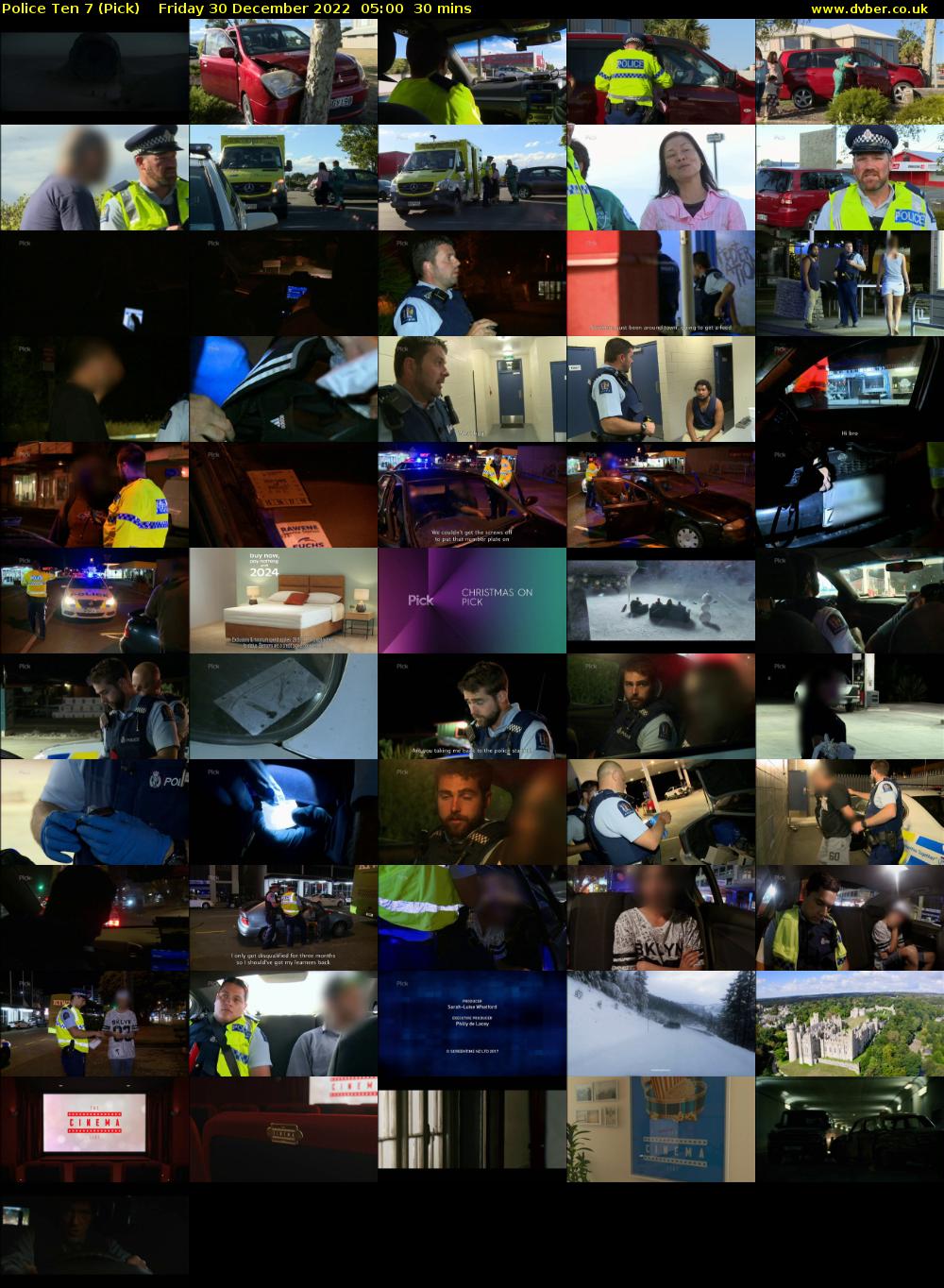 Police Ten 7 (Pick) Friday 30 December 2022 05:00 - 05:30