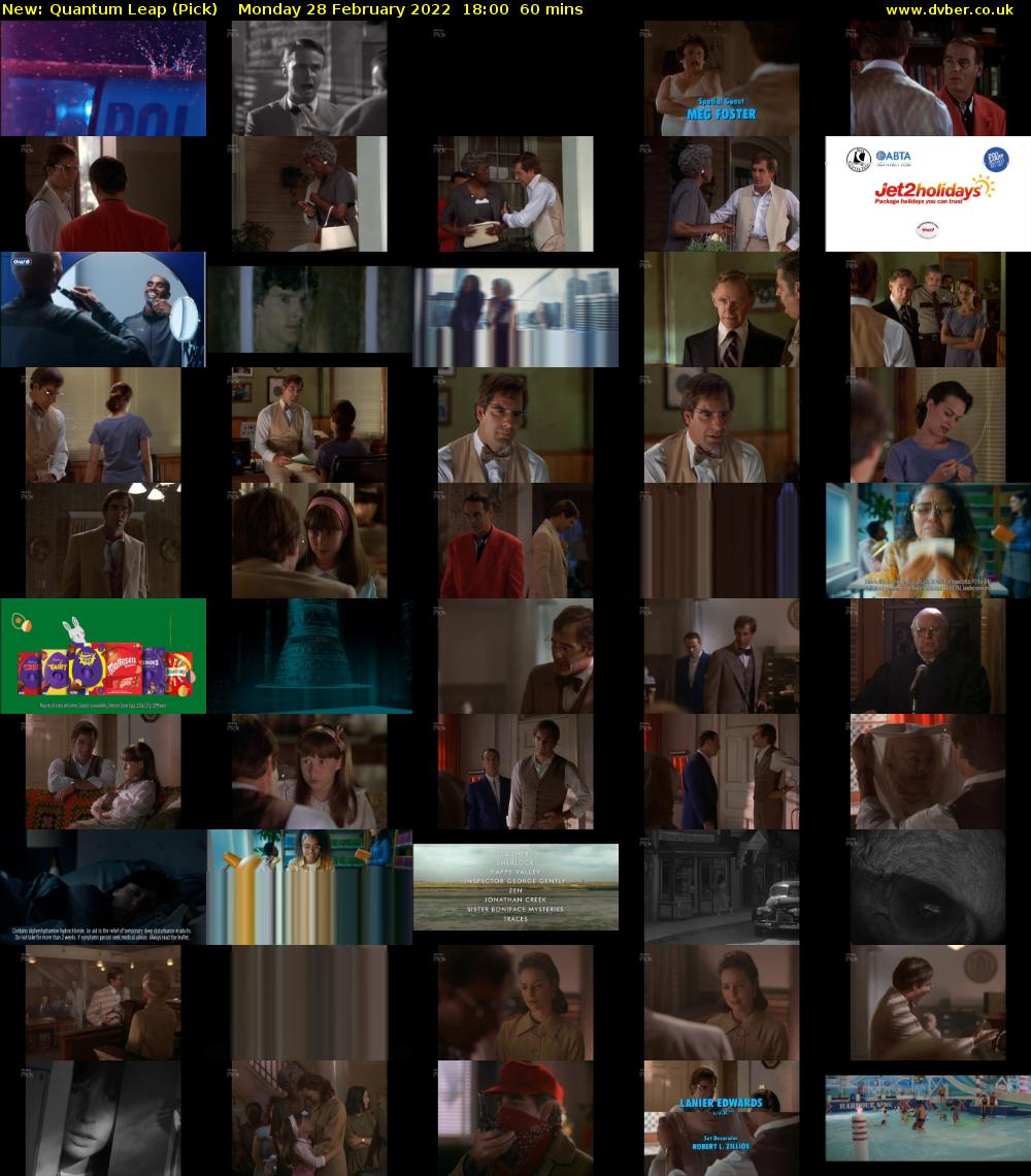 Quantum Leap (Pick) Monday 28 February 2022 18:00 - 19:00