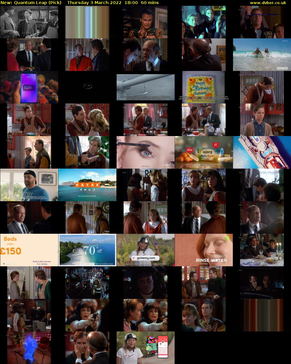Quantum Leap (Pick) Thursday 3 March 2022 18:00 - 19:00