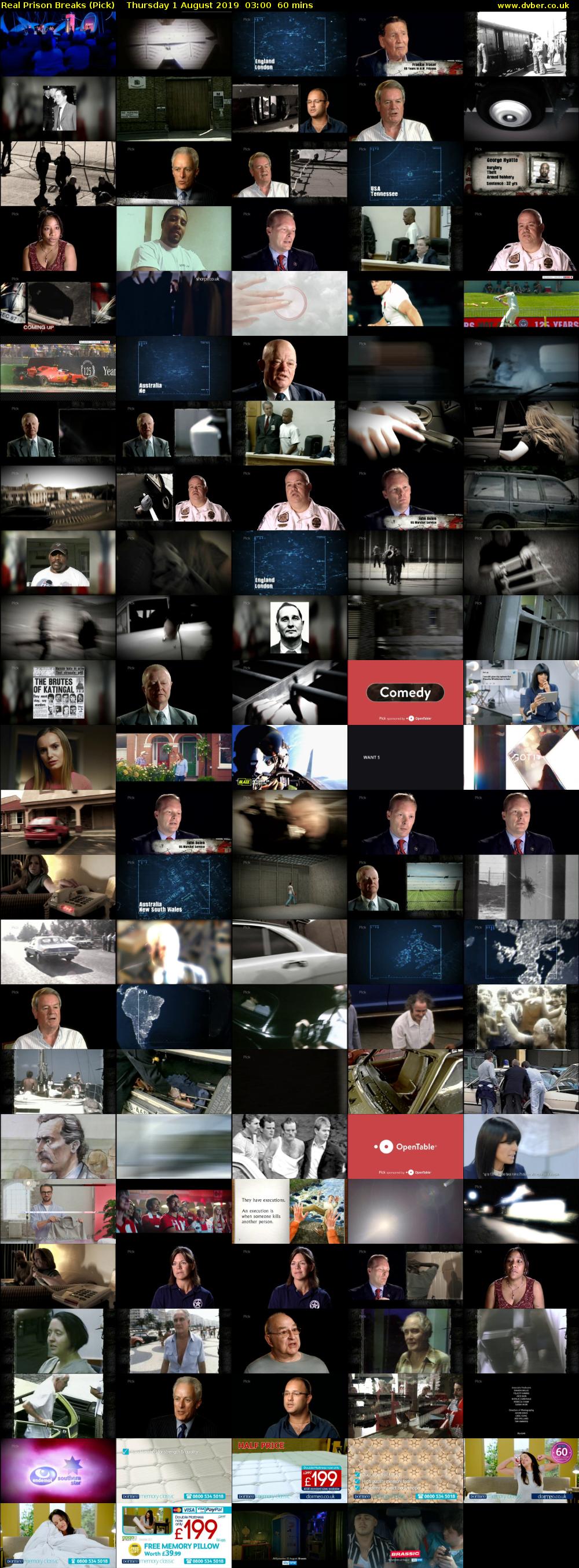 Real Prison Breaks (Pick) Thursday 1 August 2019 03:00 - 04:00