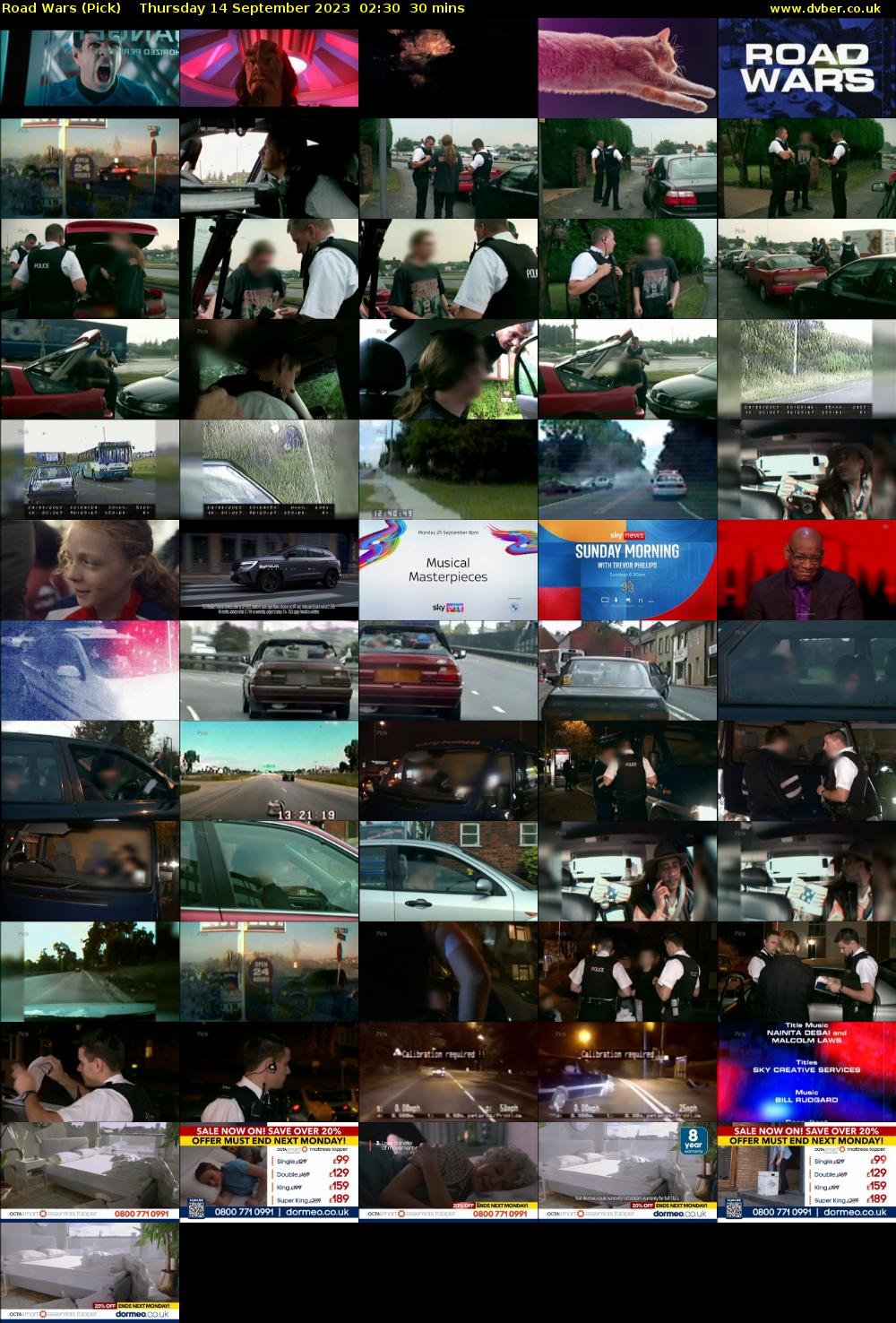 Road Wars (Pick) Thursday 14 September 2023 02:30 - 03:00