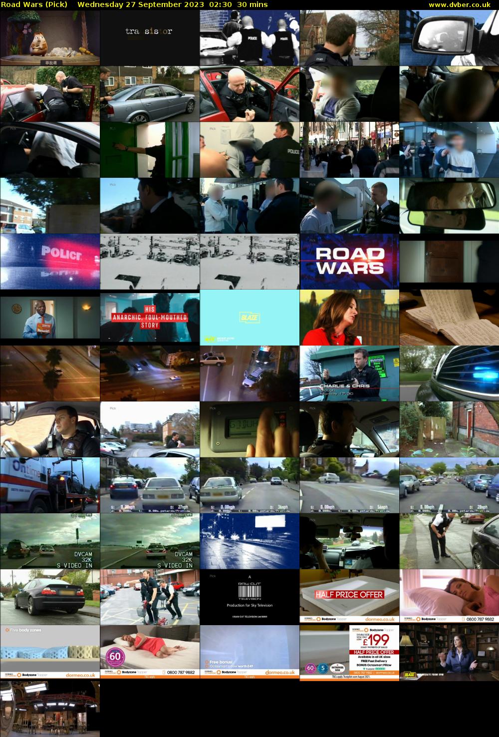 Road Wars (Pick) Wednesday 27 September 2023 02:30 - 03:00