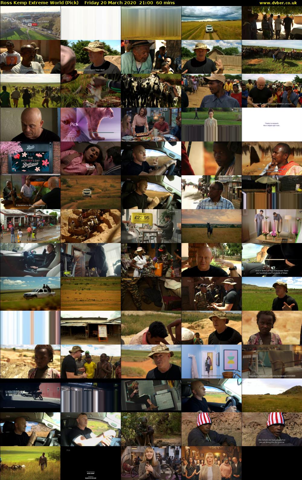 Ross Kemp Extreme World (Pick) Friday 20 March 2020 21:00 - 22:00