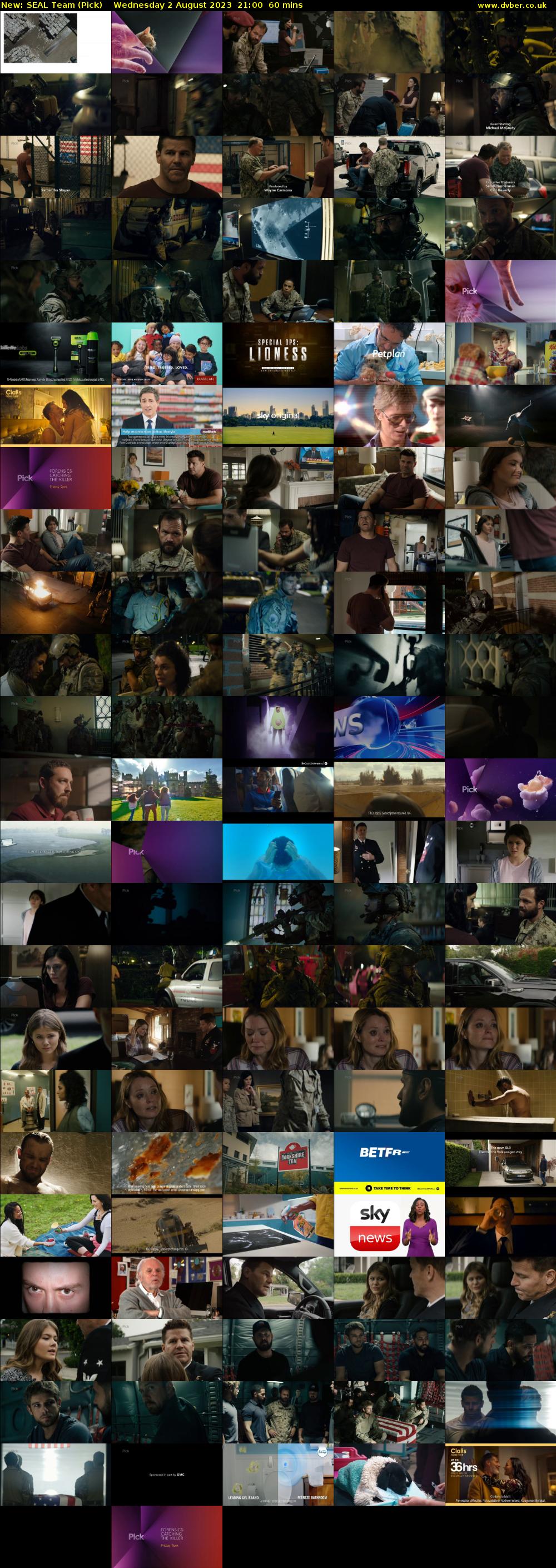 SEAL Team (Pick) Wednesday 2 August 2023 21:00 - 22:00