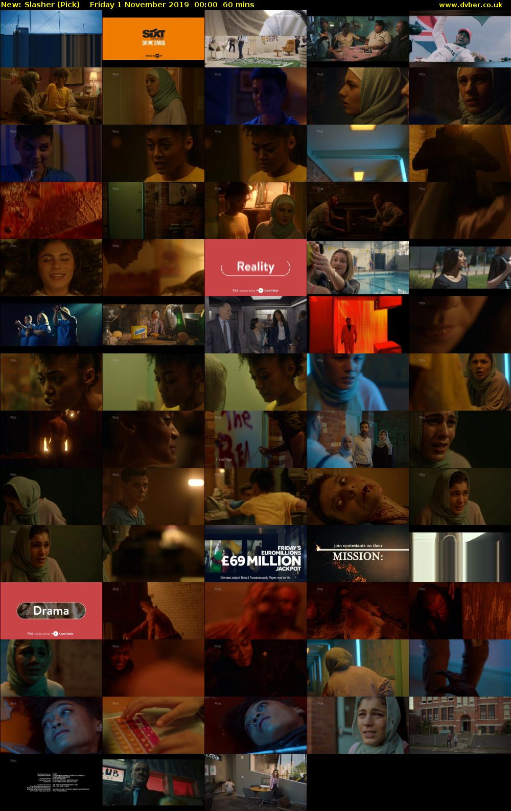 Slasher (Pick) Friday 1 November 2019 00:00 - 01:00