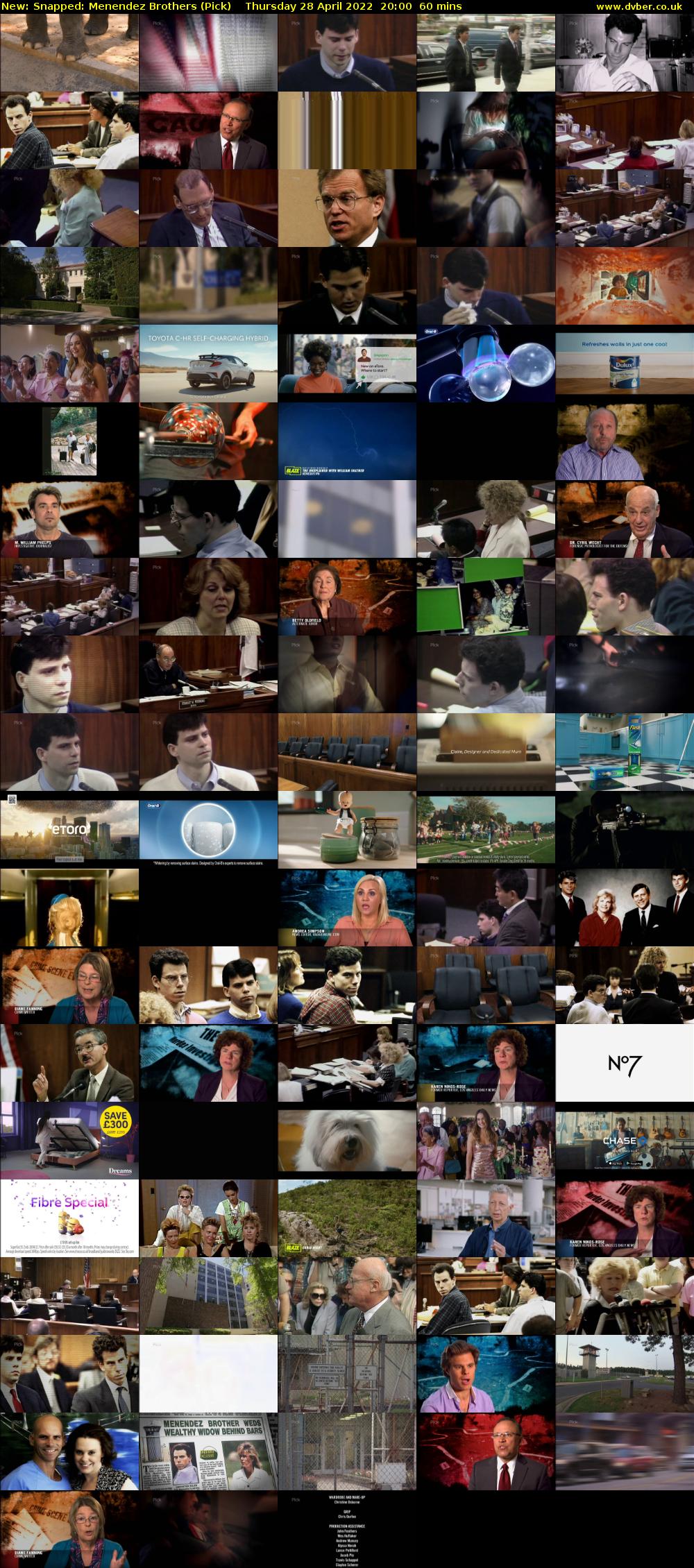 Snapped: Menendez Brothers (Pick) Thursday 28 April 2022 20:00 - 21:00