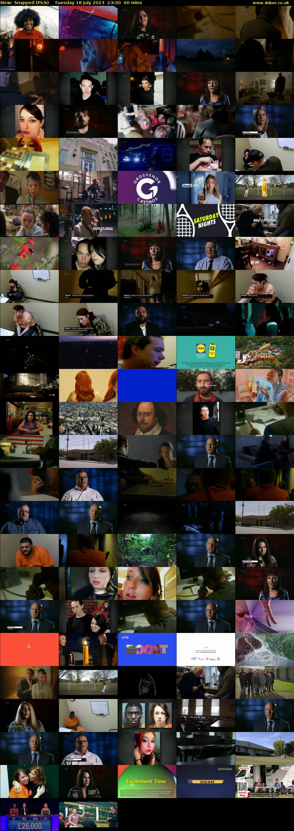 Snapped (Pick) Tuesday 18 July 2023 23:00 - 00:00
