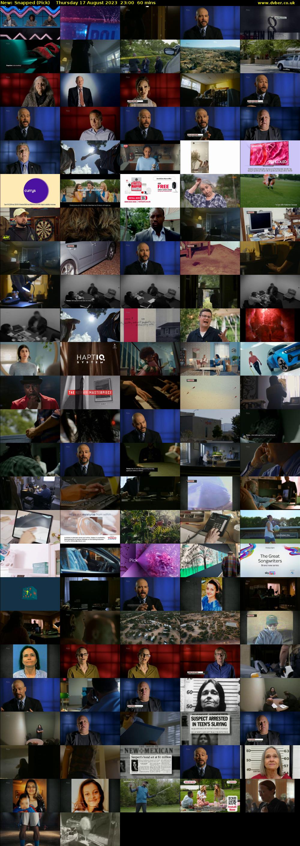Snapped (Pick) Thursday 17 August 2023 23:00 - 00:00
