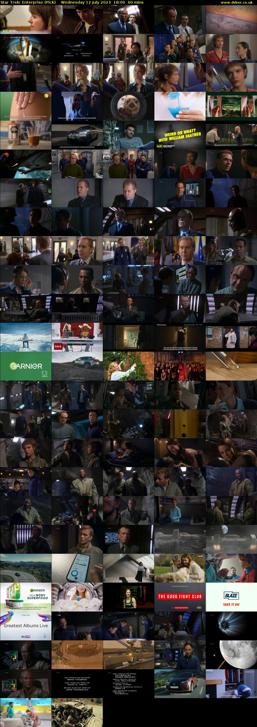 Star Trek: Enterprise (Pick) Wednesday 12 July 2023 18:00 - 19:00